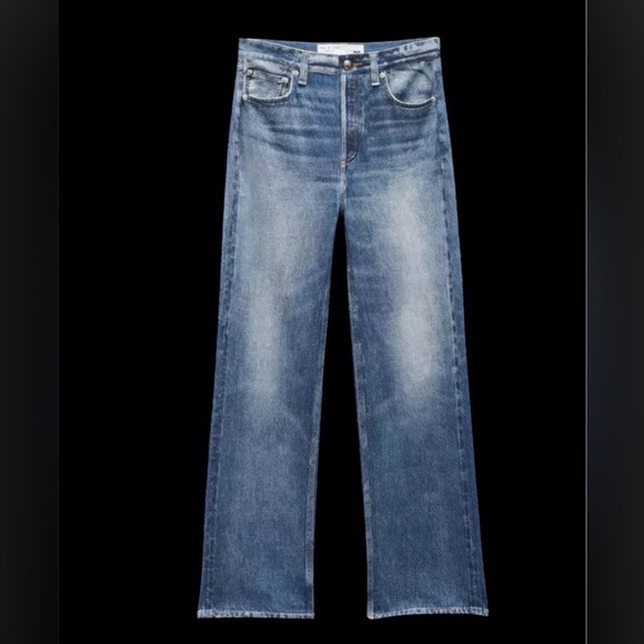 rag & bone Blue Straight Ankle Jeans - Picture 2 of 13